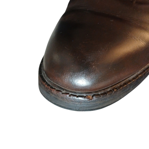 Salvatore Ferragamo Oxfords Men's Brown Leather Lace Up Shoes Size 12 - Picture 12 of 16